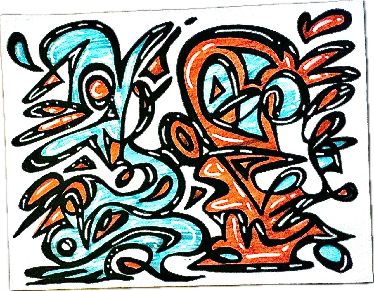 "Tag de l'Inconscient" original drawing